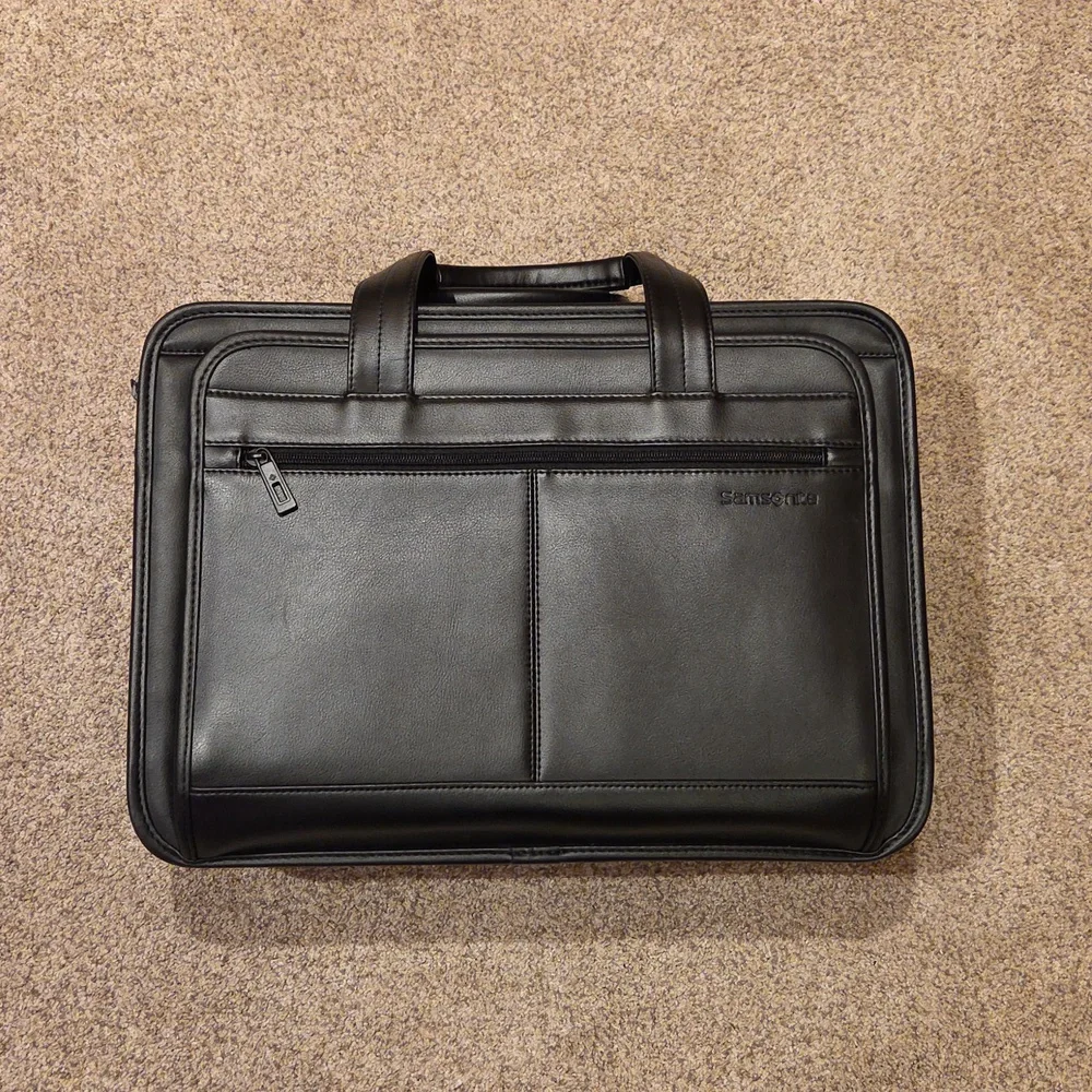 samsonite|leather expandable business case